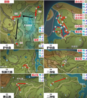 原神3.6蕈兽速刷路线 原神3.6版本212个蕈兽位置图大全